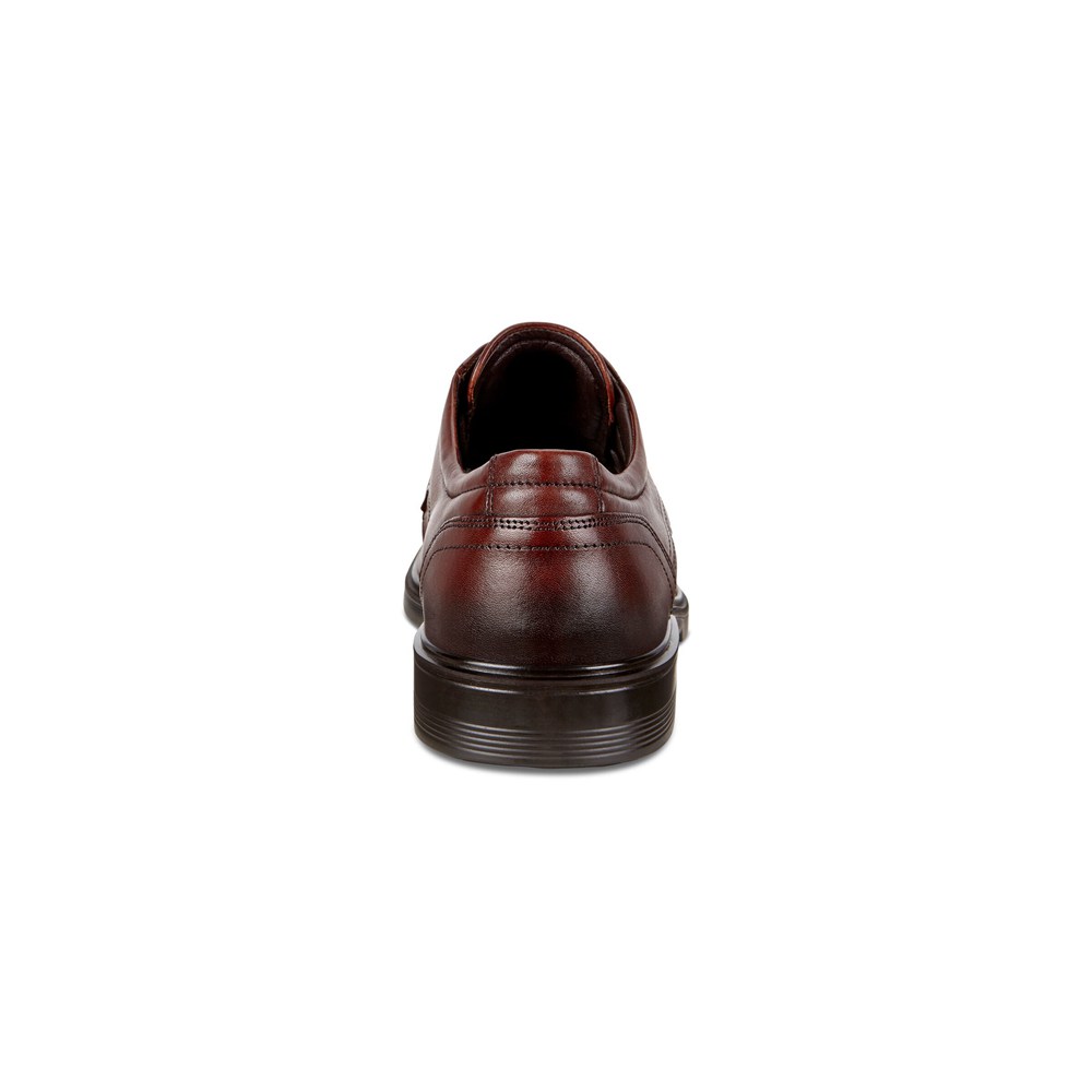 Zapatos De Vestir Hombre - ECCO Lisbon Plain Toe Tie - Marrom - CAM720964